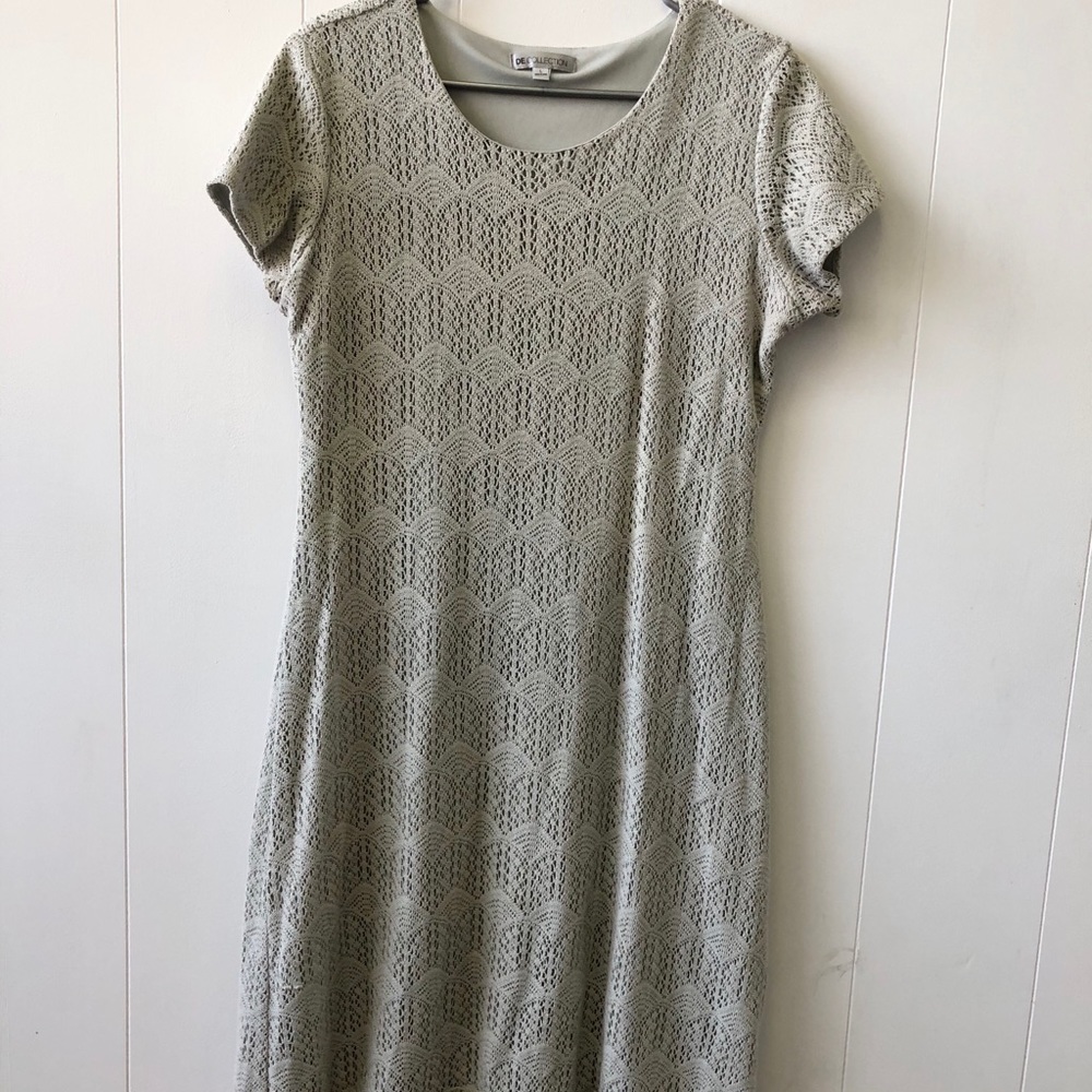 Gray Lace Dress